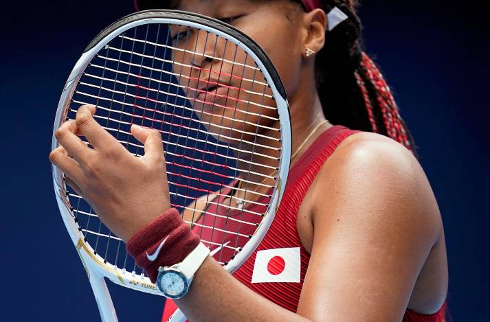 Naomi Osaka en larmes